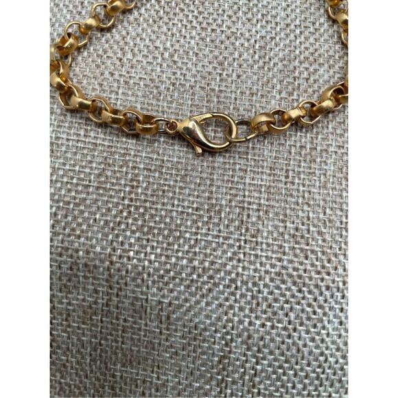 Vintage Simulated Pearl Pendant Necklace Goldtone Costume Jewelry - Picture 7 of 8